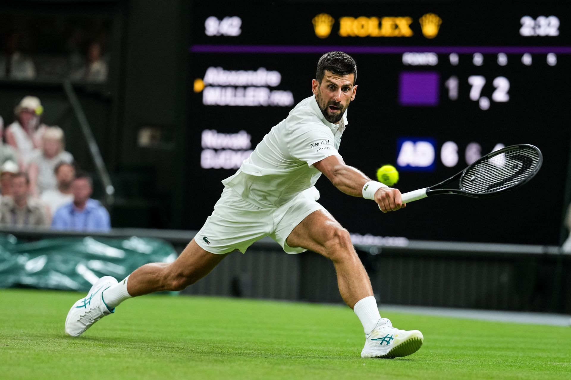 Novak Djokovic at Wimbledon 2025. (Photo: Getty)